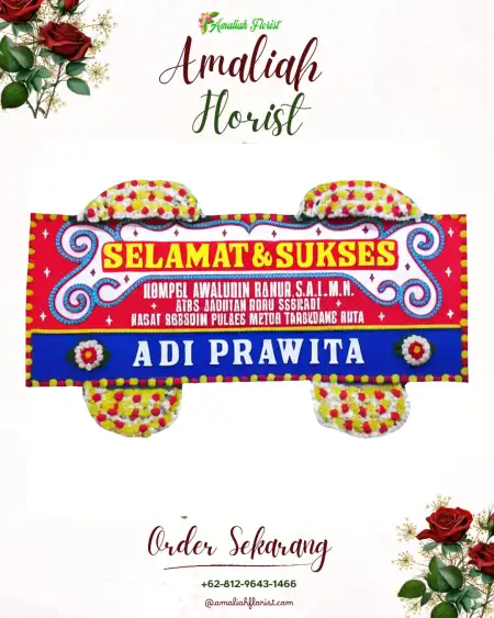 Papan Bunga Ucapan Selamat Sadu
